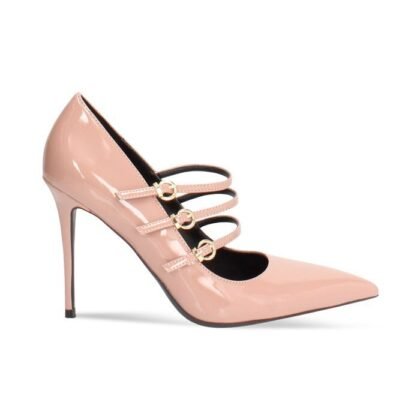 Salón desnudo con tacón de 10 cm en charol