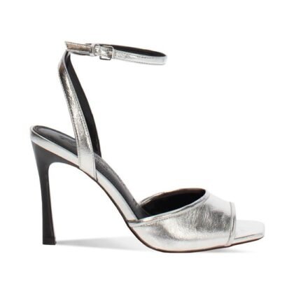 Sandalias Plateadas Élite – Tacón 9,5 cm